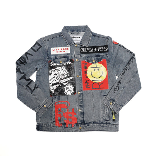 Fly Supply Co Fly Supply Co New Rich Denim Jacket (Denim)