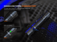 Fenix PD32R Rechargeable Silent Switch LED Flashlight Fenix Store