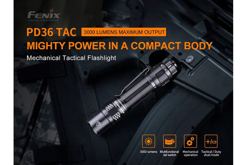 Fenix PD36 TAC Tactical Flashlight - 3000 Lumens Fenix Store