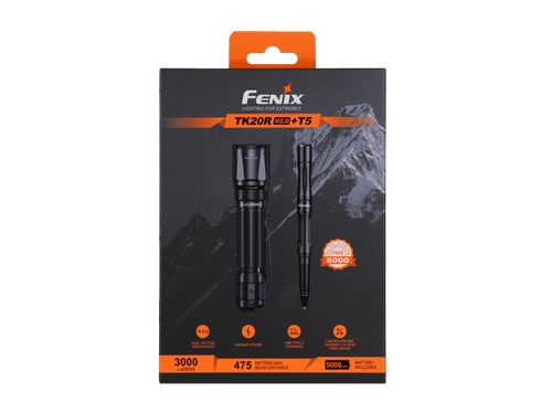 Fenix TK20R V2.0 Rechargeable Flashlight with FREE T5 Tactical Pen (optional) Fenix Store