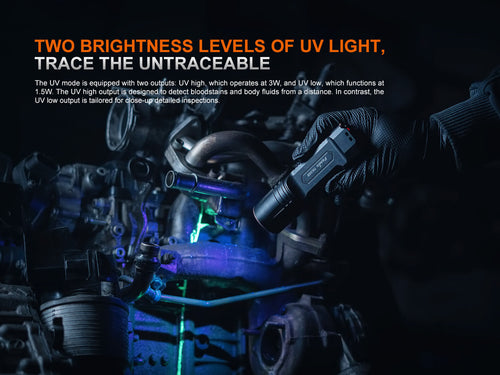 Fenix TK35R Rechargeable High-Performance Tactical Flashlight with UV Output Fenix Store