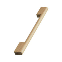 Lacquered Oak Wood "Fortis" Drawer Pulls Euro • Knobs