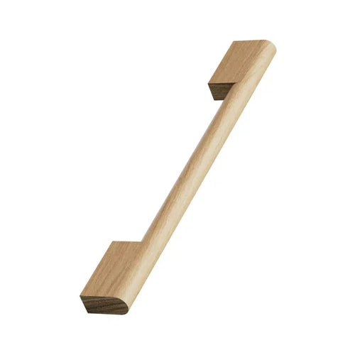 Lacquered Oak Wood "Fortis" Drawer Pulls Euro • Knobs