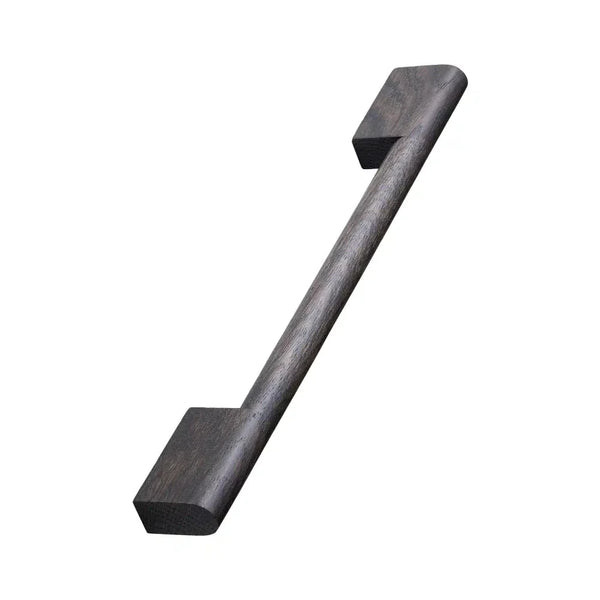 Dark Brown Oak Wood "Fortis" Drawer Pulls Euro • Knobs