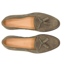 Zelli Italia 16-583-TPE FRANCO Suede Calfskin Tassel Loafer, Taupe