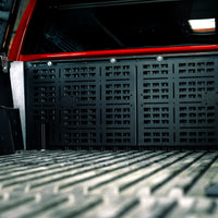 Cali Raised LED Front Bed MOLLE System | 2024+ Toyota Tacoma OffRoadUSA.com