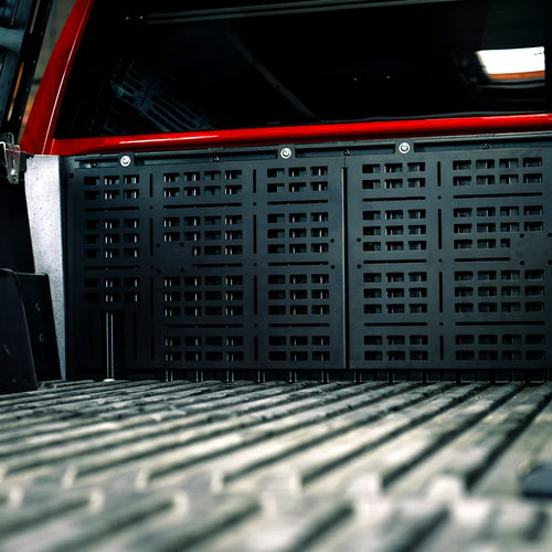 Cali Raised LED Front Bed MOLLE System | 2024+ Toyota Tacoma OffRoadUSA.com