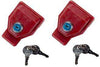 Red Random Keyed Gladhand Lock 2 Pack | GHL50030 RatchetStrap.Com