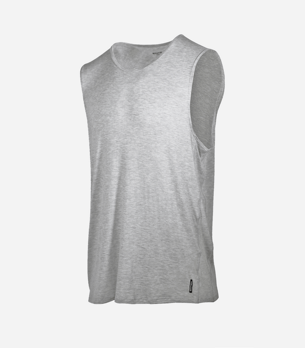 Bamboo Aerotech Tank - Heather Grey Bamtech