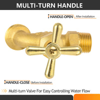 10 Pcs 1/2" MIP X 3/4" NH Hose Bibb Plumbingsell