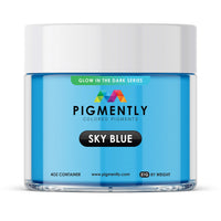 Sky Blue Glow in the Dark Epoxy Powder Pigment UltraClear Epoxy