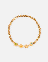 Gold WWJD Letter Bracelet Elevated Faith