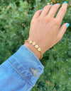 Gold WWJD Letter Bracelet Elevated Faith