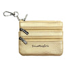 SaveTheGirls SaveTheGirls Zippered Pouch Gold w/Silver Hardware