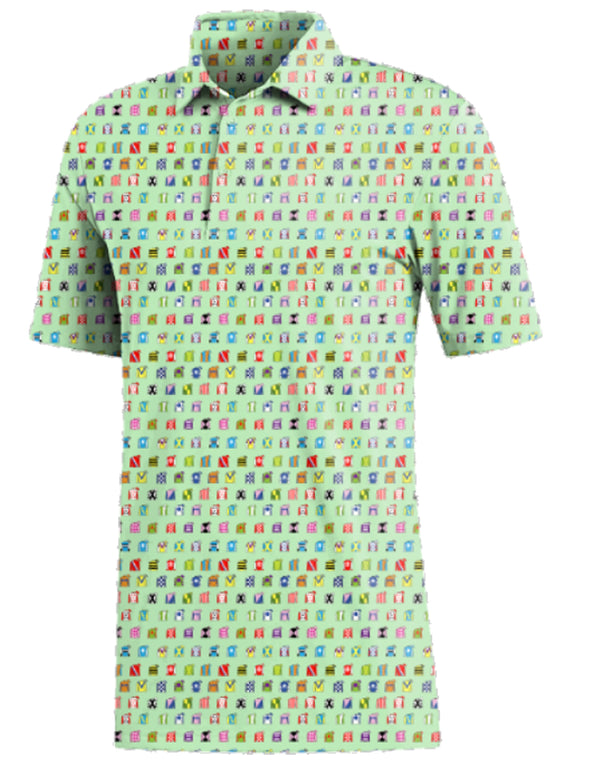 American Duke Apparel Company The Bet the Ponies Polo - Jockey Stripes