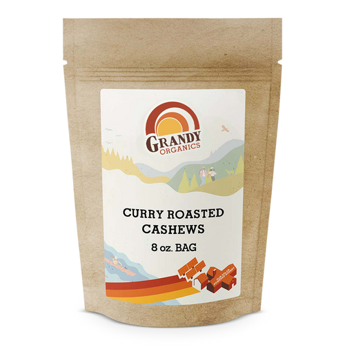 Curry Roasted Cashews Grandy Organics