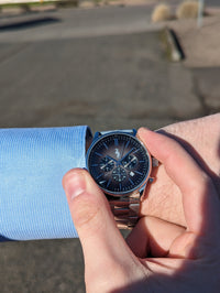 Gray Retro Chronograph The Beyond Boring Watch Company