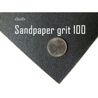 100 Grit Sandpaper Sheets – 50 Pack, 9x11 in, Wet or Dry Use eQualle Sandpaper