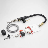 Sensor Kitchen Faucets Black Gold Smart Touch Inductive Sensitive Faucet Mixer Tap Single Handle Dual Outlet Water Modes 1005J
