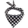 Pet Bandanas Plaid Dots Style Cotton Washable Dog Bandanas Scarf Bowties Collar Pet Square Bib For Puppies Kittens