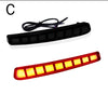 iJDM Car Red LED Bumper Reflector Lights For Toyota Corolla (2020 2021) Function as Tail,Brake & Rear Fog Lamps,Turn Light Lamp