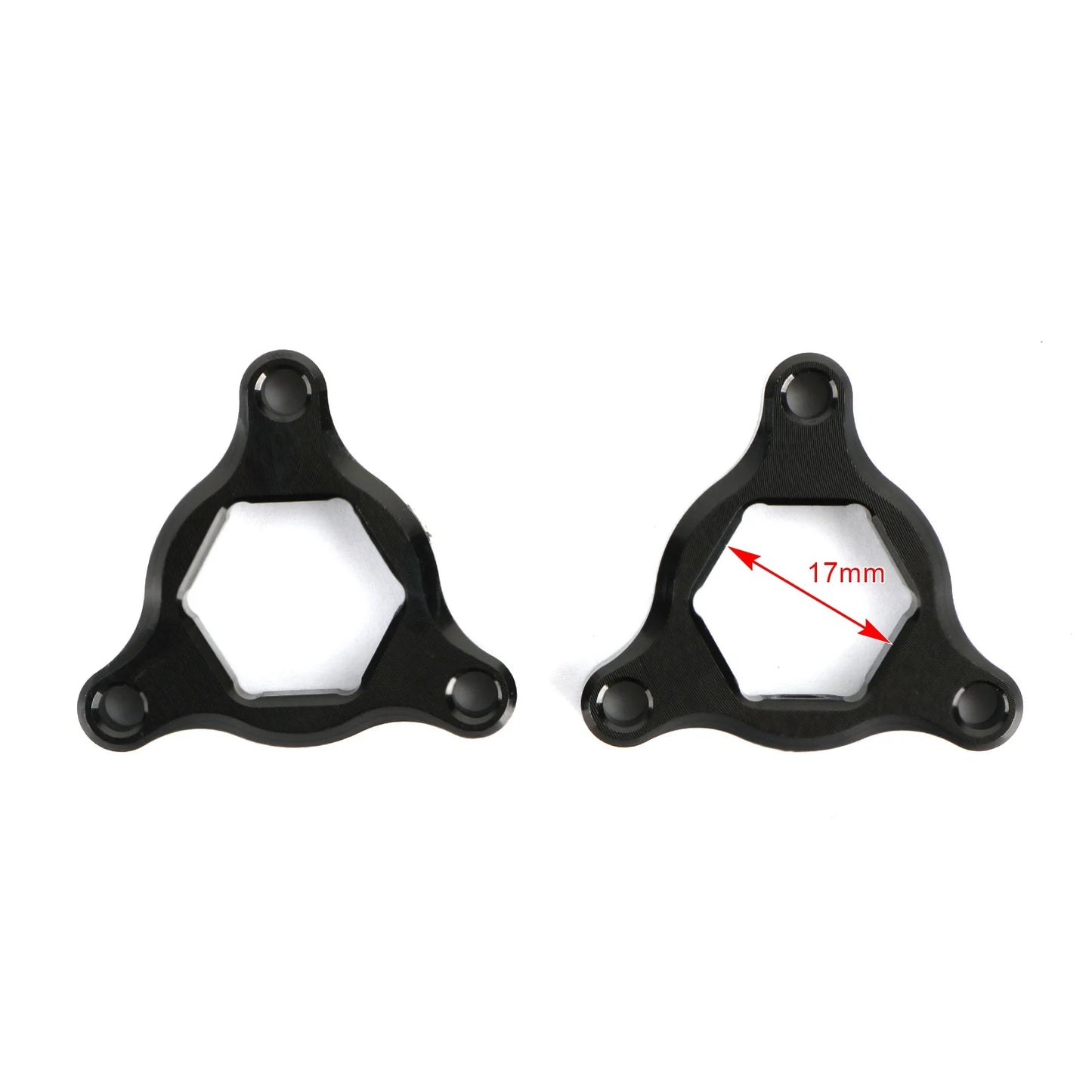 Areyourshop FORK PRE ADJUSTERS BLACK 17MM Fit for Yamaha FZS 600 1000 Fazer TDM850 TRX850 Motorcycle Accessories Parts