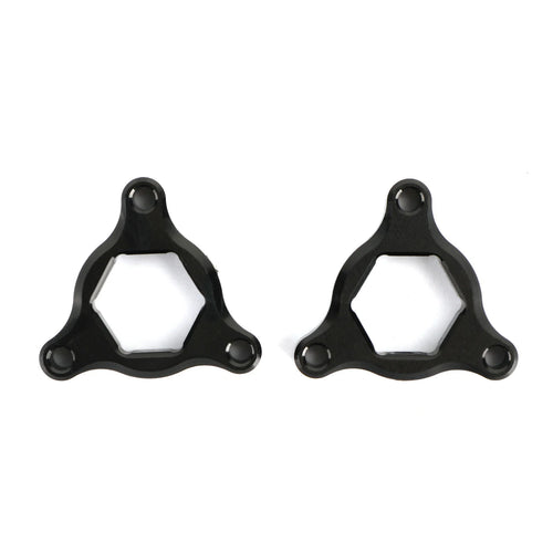 Areyourshop FORK PRE ADJUSTERS BLACK 17MM Fit for Yamaha FZS 600 1000 Fazer TDM850 TRX850 Motorcycle Accessories Parts