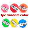 Pet Dog Ball Teeth Funny Trick Toy Silicone Toy for dogs Chew Squeaker Squeaky Dog Sound toys Pet puppy Toys interactive cat toy