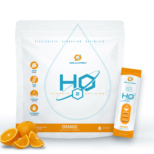 H2O ELECTROLYTES™ - Orange | Zero Sugar Electrolyte Powder Cellutrex
