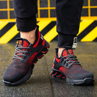 SUADEX Men Women Safety Shoes Steel Toe Boots Anti-Smashing Work Shoes Lightweight Breathable Composite Toe Men EUR Size 37-48