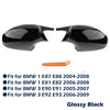 1 Pair Car Rearview Mirror Cap Side Mirror Cover Fit For BMW E90 E91 2005-2007 E92 E93 E81 E82 E88 E87  Pre-LCI Car Accessories