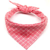Pet Bandanas Plaid Dots Style Cotton Washable Dog Bandanas Scarf Bowties Collar Pet Square Bib For Puppies Kittens