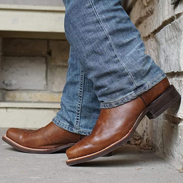 Soto Boots Soto Boots Miel Square Toe Leather Cowboy Boots H4002