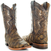 Soto Boots Soto Boots Men's Pirarucu Print Cowboy Boots H4015