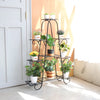 9 Tier Plant Stands Indoor Metal Plant Shelf Stand Outdoor Multilayer Potted Planters Display Rack Patio Garden