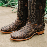 Soto Boots Soto Boots Mens Brown Python Print Boots H50032