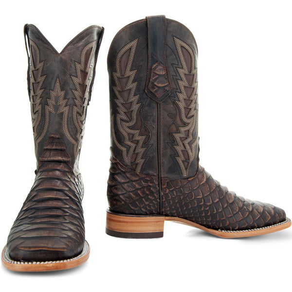 Soto Boots Soto Boots Mens Brown Python Print Boots H50032