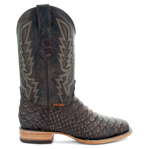 Soto Boots Soto Boots Mens Brown Python Print Boots H50032