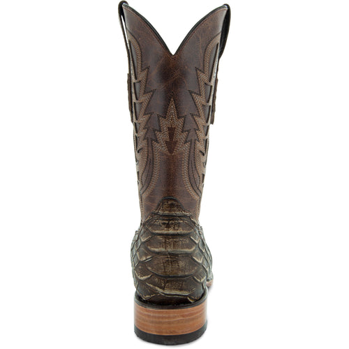 Soto Boots Soto Boots Mens Tan Python Print Boots H50032