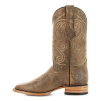 Soto Boots Soto Boots Mens Tan Broad Square Toe Cowboy Boot H50036