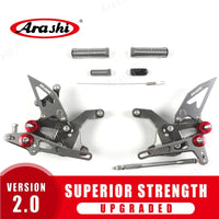 ARASHI Footrest For KAWASAKI Z900 ZR900 2020 2021 2022 2023 CNC Adjustable Rearset Foot Peg Pedal Motorcycle Accessories