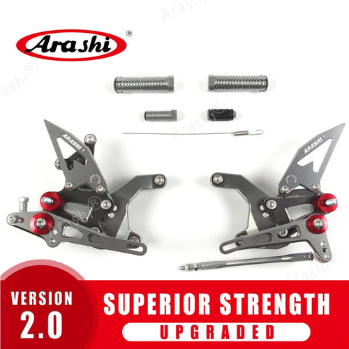ARASHI Footrest For KAWASAKI Z900 ZR900 2020 2021 2022 2023 CNC Adjustable Rearset Foot Peg Pedal Motorcycle Accessories