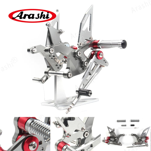 ARASHI Footrest For KAWASAKI Z900 ZR900 2020 2021 2022 2023 CNC Adjustable Rearset Foot Peg Pedal Motorcycle Accessories