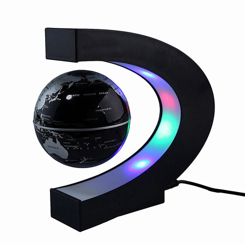 E2 LED World Map Globe Magnetic Levitation Floating Globe Antigravity Lamp Novelty Ball Light Birthday Home Room Decoration Gift
