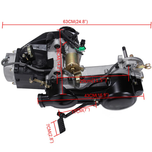 Samger 150cc Engine Assembly 4-Stroke GY6 Single Cylinder Motor Air Cooled Engine Set Short Case For Scooter ATV Go Kart 157QMJ