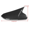 Fit For HONDA Civic 10th 2016 2017 2018 2019 Rearview Mirror Caps Horn Shape ABS Side Wing Mirror Cover Car Accessories