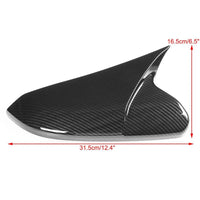 Fit For HONDA Civic 10th 2016 2017 2018 2019 Rearview Mirror Caps Horn Shape ABS Side Wing Mirror Cover Car Accessories