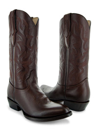 Soto Boots Cowboy Dress Boots | Mens Classic Round-Toe Boots (H7001-Brown)