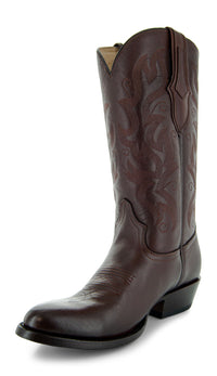 Soto Boots Cowboy Dress Boots | Mens Classic Round-Toe Boots (H7001-Brown)