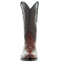 Soto Boots Soto Boots Men's Cognac Ostrich Print Cowboy Boots (H7002)